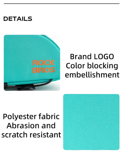 ROCKBROS Bicycle Bag Ultralight Top Front Tube Frame  Bag Large Capacity Reflective Portable Bike Bag Cycling Pannier Bag