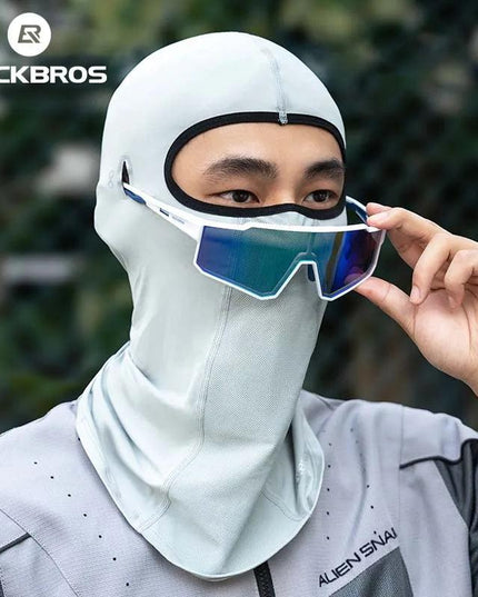 ROCKBROS UV Protection Face Cover Summer Cool Balaclava Ice Silk Anti-UV Cycling Full Face Cap Riding Headgear Masks Breathable