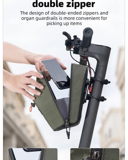 ROCKBROS Folding Bicycle Water Bottle Bags Fashion Front Frame Kettle Bags for Brompton Bike Electric Scooter Tools Package