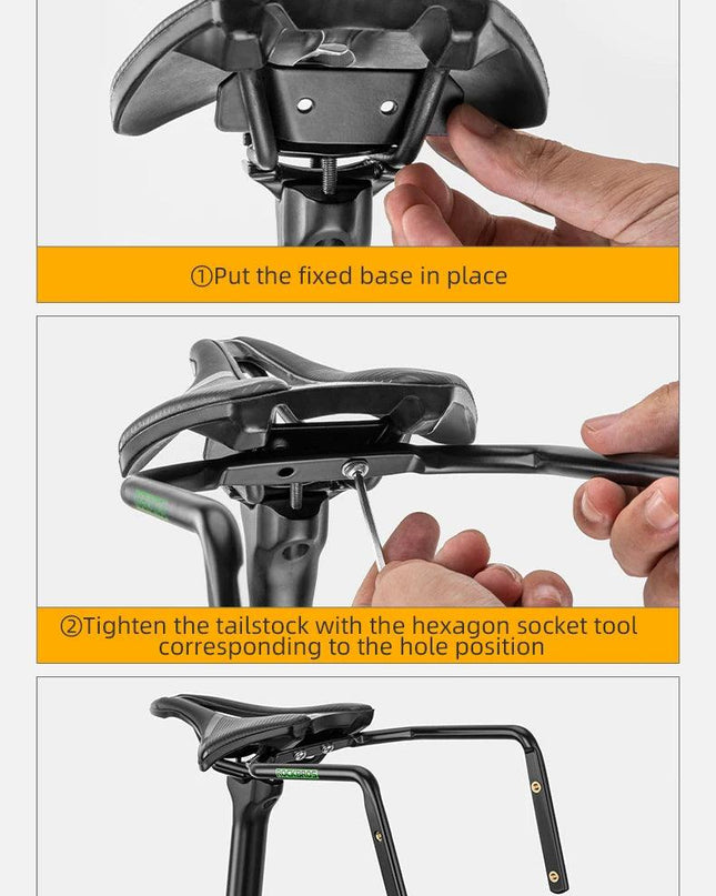 ROCKBROS Bicycle Tail Bag Stabilizer Bike Saddle Frame Bottle Cage Fixing Support Seat Bow Conversion Bracket Bicycle Accessory