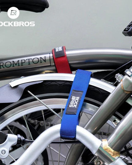 ROCKBROS Bicycle Frame Wheel Fixed Strap For Brompton Folding Bike Body Straps Fixed Belt Ankle Leg Pants Strap Outdoors