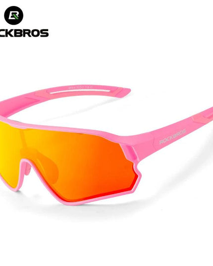 ROCKBROS Child Photochromic Polarized Sunglasses Bicycle Eyewear UV400 Kids Bike Goggles Protection Classic Windproof Glasses