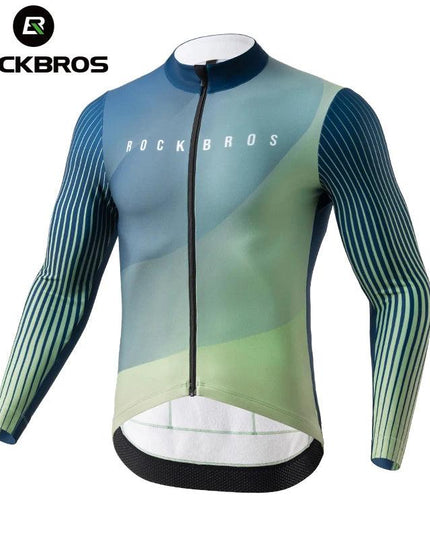 ROCKBROS Autumn Winter Cycling Jacket Fleece Bicycle Clothing for Men Women MTB Road Professional Training Jersey Warm Jacket