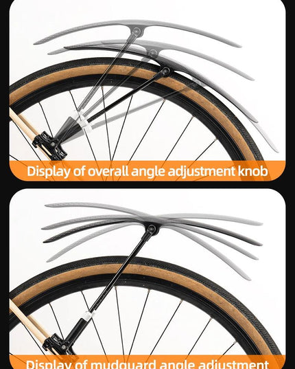 ROCKBROS Bicycle Mudguard Bike Fender PP Soft Plastic Mudguard Strong Toughness Road Suitable For Bicycle Protector Accessories