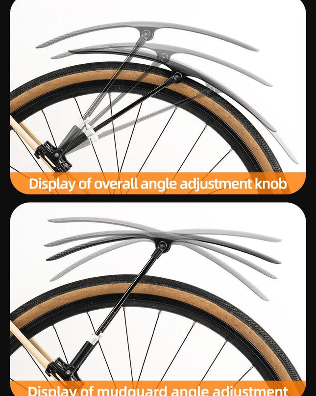 ROCKBROS Bicycle Mudguard Bike Fender PP Soft Plastic Mudguard Strong Toughness Road Suitable For Bicycle Protector Accessories