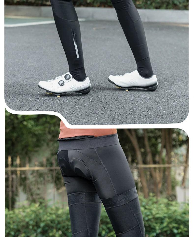 ROCKBROS Winter Leg Warmers Cycling Sports Leg Warmer Men's Women's Breathable Nylon anti-slip Legging Running Bodybuilding