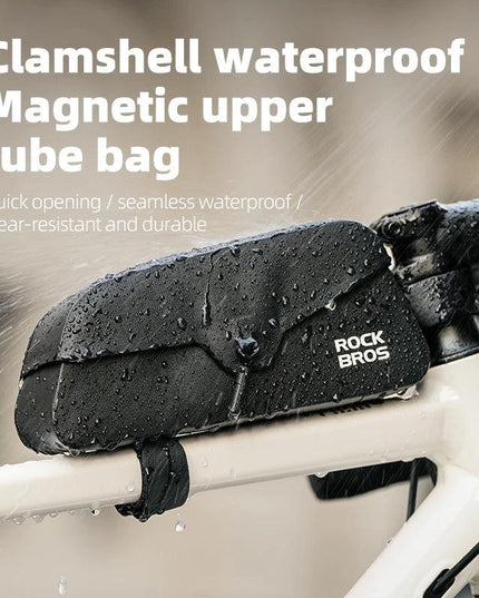 ROCKBROS Bike Bag Hook Bag Magnetic Upper Tube Bag Ultralight Top Front Tube Frame Bag Riding Bag Mountain Bike Storage Bag
