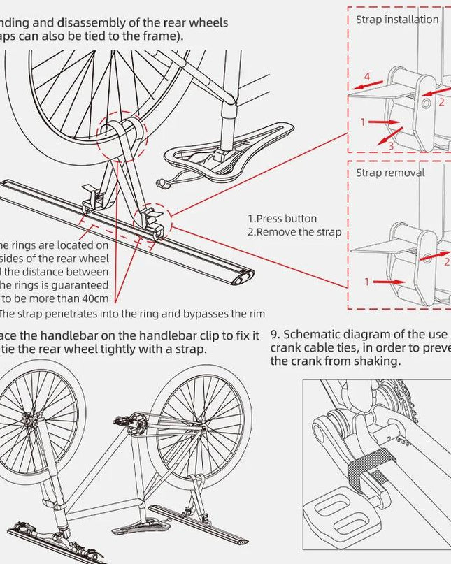 ROCKBROS Portable Bike Bicycle Rack Stand MTB Road Bike Travel Bicycle Roof Racks Carrier Quick Install Inverted Bike Roof Rack