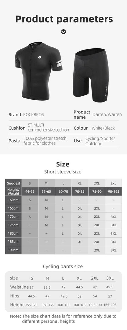 ROCKBROS Cycling Jersey Men Breathable Shirt Summer Jersey Clothes Bicycle Quick Dry Clothing Anti-UV Reflective Short Sleeve