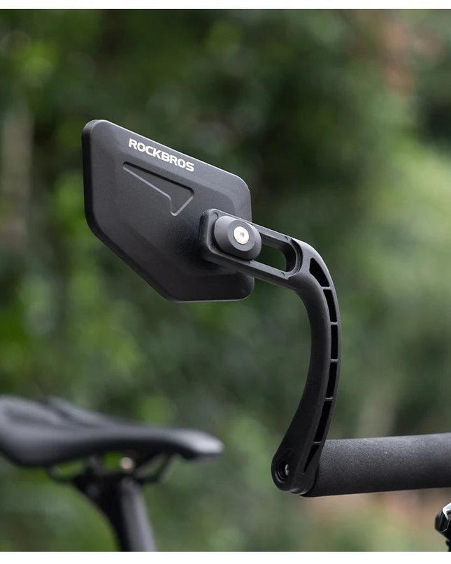 ROCKBROS Bicycle Mirrors MTB Bike HD Grip Plug In Bicycle Rearview Mirror 360° Adjustable Rotating Plane Mirror Bike Accessories