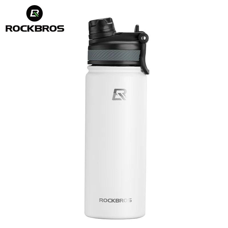 ROCKBROS 1L Thermal Water Bottle Sports Water Bottle Non Slip 304 Stainless Steel Cold And Hot Thermo Cup Cycling Hiking Equip