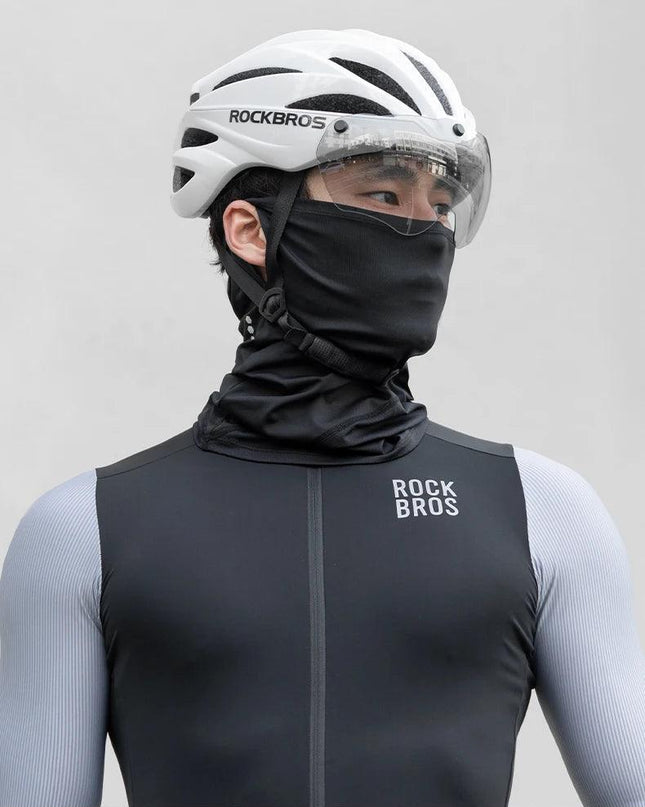 ROCKBROS Summer Cool Mask Cycling Face Mask UV Sun Protection Silk Bike Headwear Breathable Outdoor Fishing Face Cover Bandana