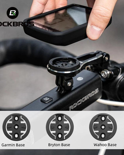 ROCKBROS Bike Bracket Front Light Lamp Holder Aluminum Alloy Extension Holder for Bicycle Computer Wahoo Bryton Garmin Bracket