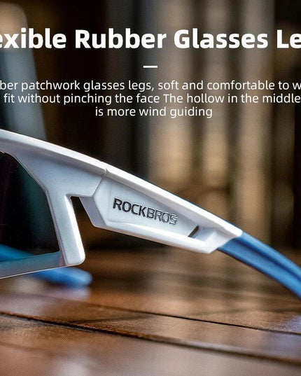 ROCKBROS Photochromic Cycling Glasses Polarized Adjustable Nose Support Myopia Frame Sports Sunglasses Men Women Eyewear Goggle