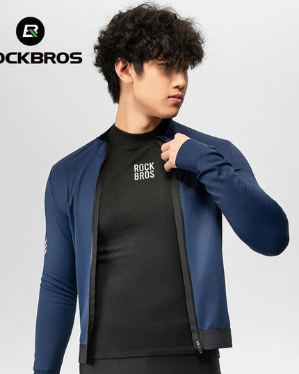 ROCKBROS Winter Cycling Underwear Warm Breathable Moisture Wicking First Layer Bicycle Clothing for Men Cycling Base Layer Sport