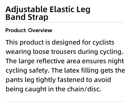 ROCKBROS Bicycle Leg Strap Safety Reflective Outdoor Bicycle Ankle Leg Band Portable Sports Camping Harnesses Cycling Equipment