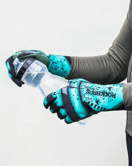 ROCKBROS Winter Cycling Gloves Ski Gloves Breathable Warmer MTB Bike Gloves Outdoor Motorcycle Riding Windproof Anti-slip Gloves