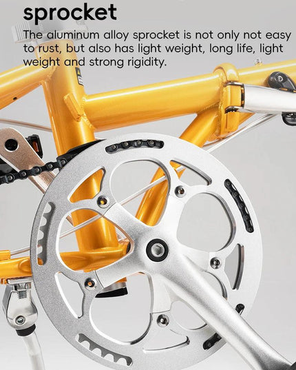 ROCKBROS Lightweight Bike Folding Design 20 inch Bike With Shimano 8-speed Wire-drawn Disc Brake System Adult Folding Bike
