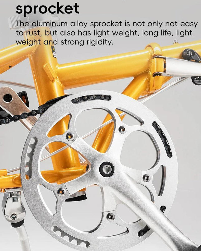 ROCKBROS Lightweight Bike Folding Design 20 inch Bike With Shimano 8-speed Wire-drawn Disc Brake System Adult Folding Bike
