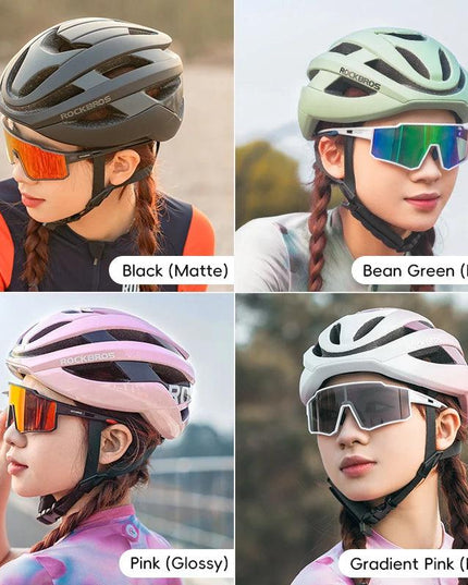 ROCKBROS Cycling Helmet Ultralight Safety Road Mountain Bike Helmet Adjustable Intergrally-molded Outdoor Racing Road Helmet