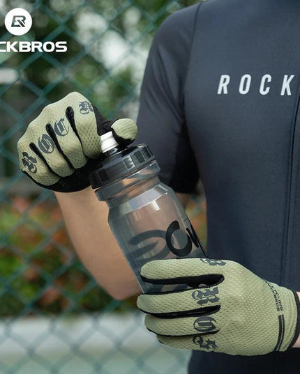 ROCKBROS Cycling Gloves Breathable Non-slip MTB Road Bike Gloves Touch Screen Outdoor Gym Fitness Fishing Bike Training Glove