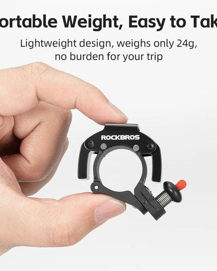 ROCKBROS Bicycle Bell Stainless Cycling Horn Mountain Road Anti-theft Alarm Horn Handlebar Bell Horn Classic Bicycle Accessories