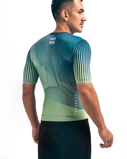 ROCKBROS Cycling Jersey MTB T-shirt Mountain Bike Men's Wear Summer Clothes High-Quality With YKK Zipper Sportswear Breathable