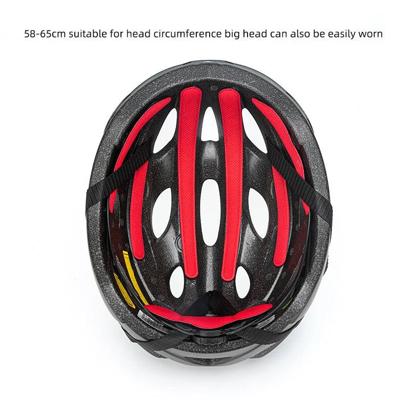 ROCKBROS Bicycle Helmet Integrally-molded Bike Helmet Motor Electric Scooter Riding Helmet Removable Lens Capacete Ciclismo