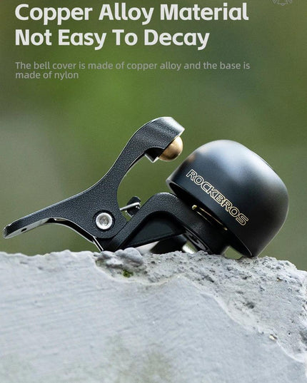ROCKBROS Bike Bell Horn Handlebar Cycling Call Bicycle Alloy Ring Crisp Sound Warning Alarm For Safety MTB Road Bike Accessories