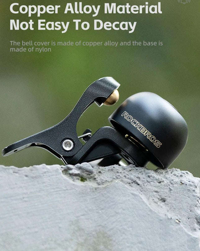 ROCKBROS Bike Bell Horn Handlebar Cycling Call Bicycle Alloy Ring Crisp Sound Warning Alarm For Safety MTB Road Bike Accessories