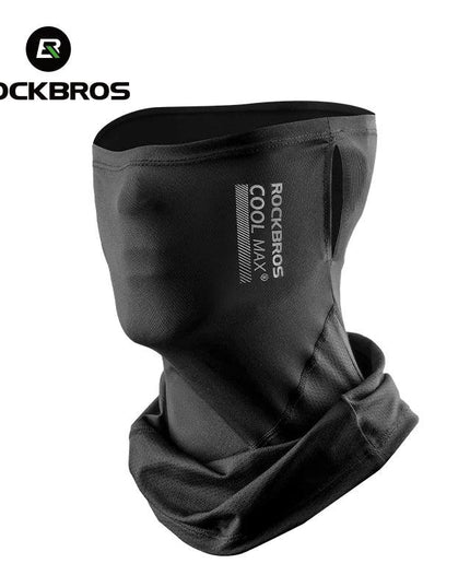 ROCKBROS Summer Cool Mask Cycling Face Mask UV Sun Protection Silk Bike Headwear Breathable Outdoor Fishing Face Cover Bandana