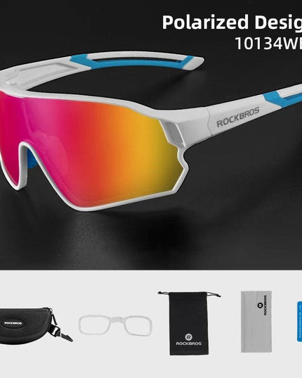 ROCKBROS Bicycle Polarized Glasses UV400 Sport Cycling Glasses Mtb Mountain Bike Eyewear Sunglasses Outdoor Running Goggles