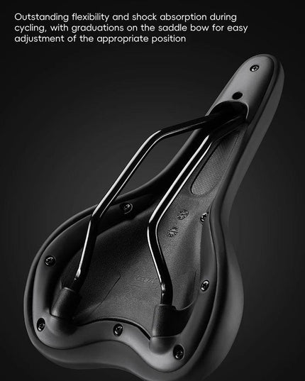 ROCKBROS Bicycle Saddle Comfortable Cycling Cushion Shock Absorption Wear-Resistant Bike Saddle PU Leather Breathable Cushion