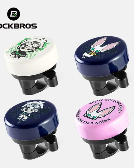 ROCKBROS Bike Bell Cycling Ring Safety Warning Alarm Cycling Handlebar Bell Ring Lightweight 80-100dB Durable Bells Accessories