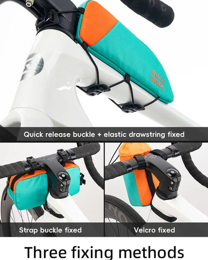 ROCKBROS Bicycle Bag Set Waterproof Combo Bag Front Bag Triangle Tube Bag Polyester Portable Bottle Bag Long-Distance Travel Bag