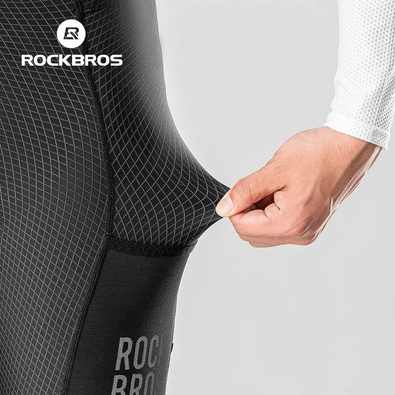 ROCKBROS Cycling Shorts Breathable Bicycle Clothing Sports Racing Tights Reflective With Pockets Quick Dry Bike Half Pants