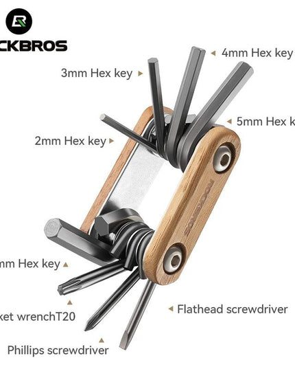 ROCKBROS 8 in 1 Bicycle Repair Tool Portable Bike Bicycle Screwdriver Repair Cycling Tool Mountain Bike Wrench Multi Tools