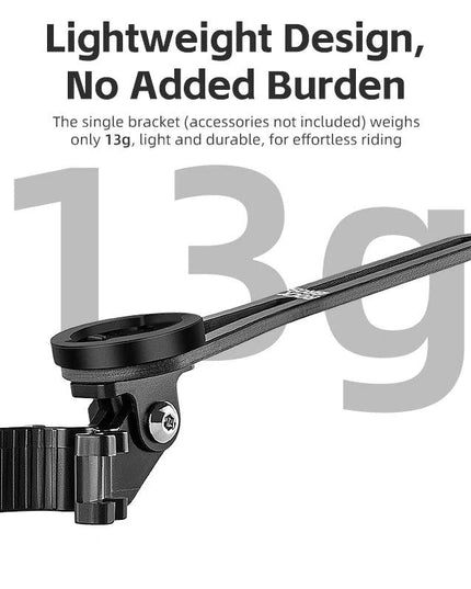 ROCKBROS Bike Computer Holder Carbon fiber For Garmin Bryton GoPro Camera Light Stand Cycling Computer Mount Extension Bracket