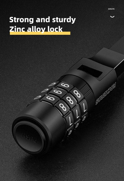 ROCKBROS Bicycle Lock 3 Digit Password Lock Anti-theft Portable Security Steel Chain Cycling Motorcycle Lock Bike Accessories