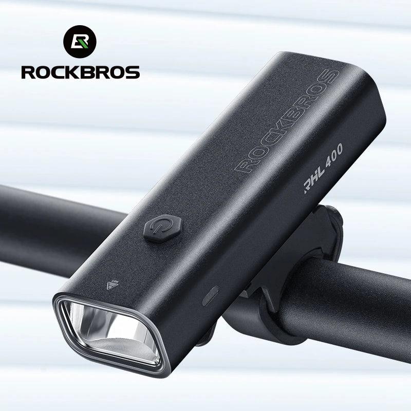 ROCKBROS Bike Light Type-C Charging Front Lamp Headlight Ultralight Flashlight Bicycle Light 200/400/600/800/1000/1500/3000LM