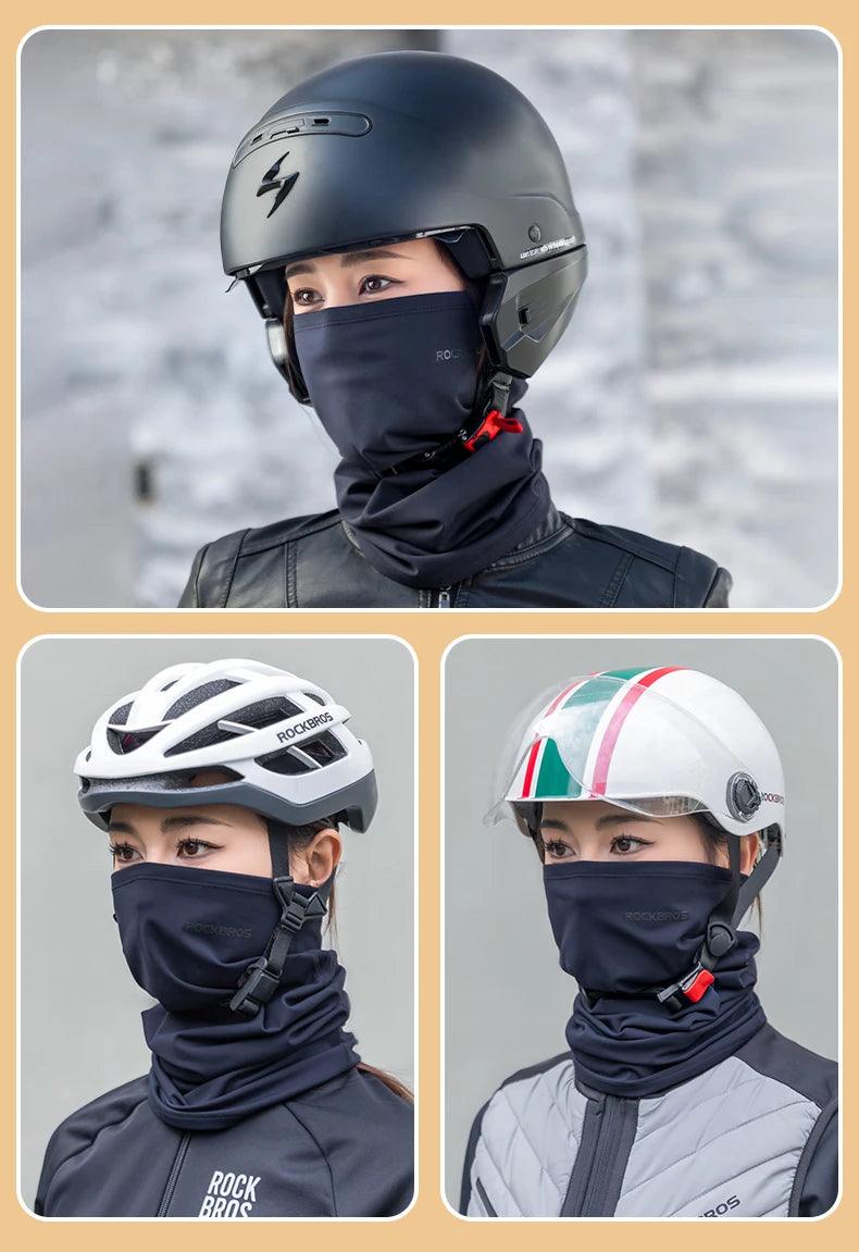 ROCKBROS Face Scarf Windproof Mask Multi-functional Warm Ski Bicycle Motorcycle Running Neck Cover Sport Breathable Face Mask