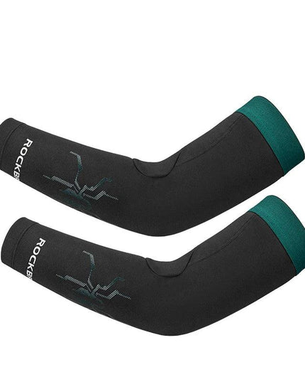 ROCKBROS Cycling Sleeve Leg Sleeve Windproof  Sports Fleece Sleeves Knee Braces Men Women Autumn Winter Warmth Cycling Equipment