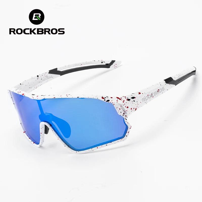 ROCKBROS Child Photochromic Polarized Sunglasses Bicycle Eyewear UV400 Kids Bike Goggles Protection Classic Windproof Glasses