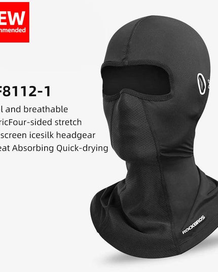 ROCKBROS Cycling Mask Summer UV Protection Balaclava Glasses Face Breathable Hole Men Women Quick-Drying Bicycle Ice silk Mask