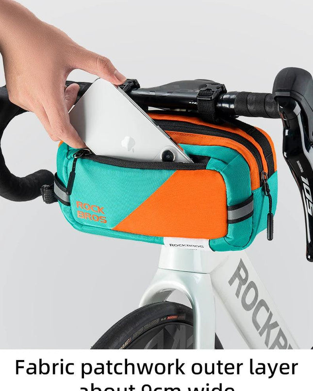 ROCKBROS Handlebar Bag  Bike Bag Portable Pannier Multi-purpose 2.5L Large Capacity Backpack Shoulder Messenger Crossbody Bags