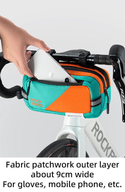 ROCKBROS Handlebar Bag  Bike Bag Portable Pannier Multi-purpose 2.5L Large Capacity Backpack Shoulder Messenger Crossbody Bags