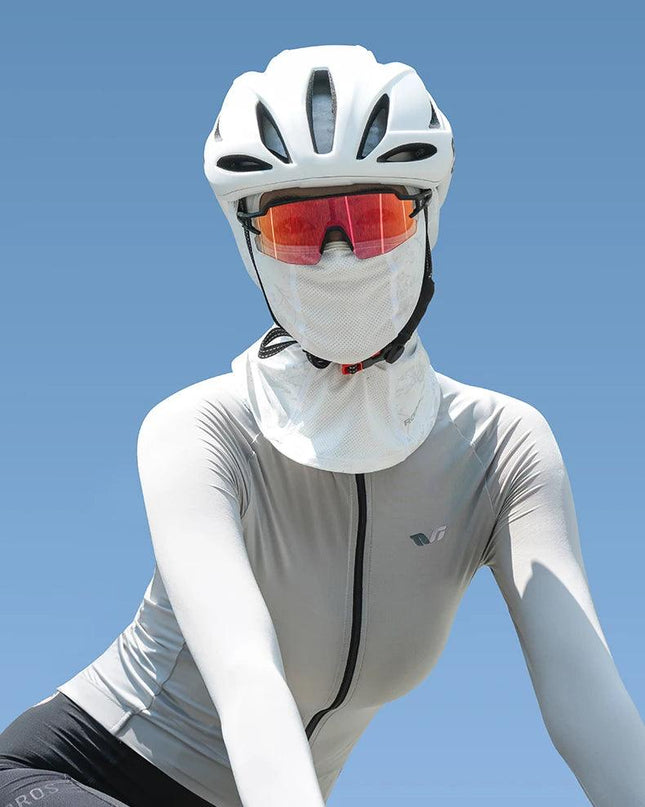 ROCKBROS Summer Breathable Cycling Cap Cooling Sun UV Protection Mask Balaclava Hat Bicycle Scarf Motorcycle Full Face Mask
