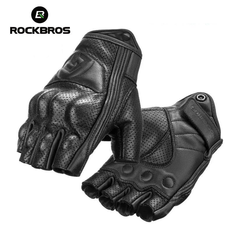 ROCKBROS Bicycle Gloves Men Women Gel Protector Tactical Motorcycle Gloves Sport Short Bike Gloves Breathable Half Finger Gloves