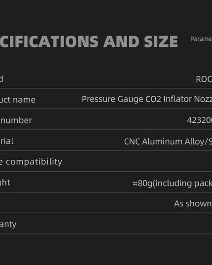 ROCKBROS Bicycle CO2 Cylinder Pump Gas Nozzle Bike Fast Inflator Inflatable Head Aluminum Adapter Riding Emergency Accessories