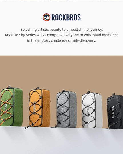 ROCKBROS ROAD TO SKY Cycling Bag Large Capacity Bicycle Handlebar Bag Front Suspension Bike Head Beam Hanger Bag Bike Accessary